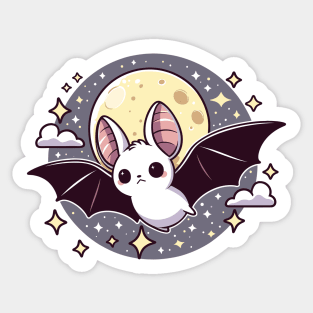 white bat of the night Sticker